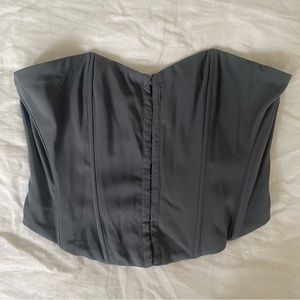Grey Corset Top